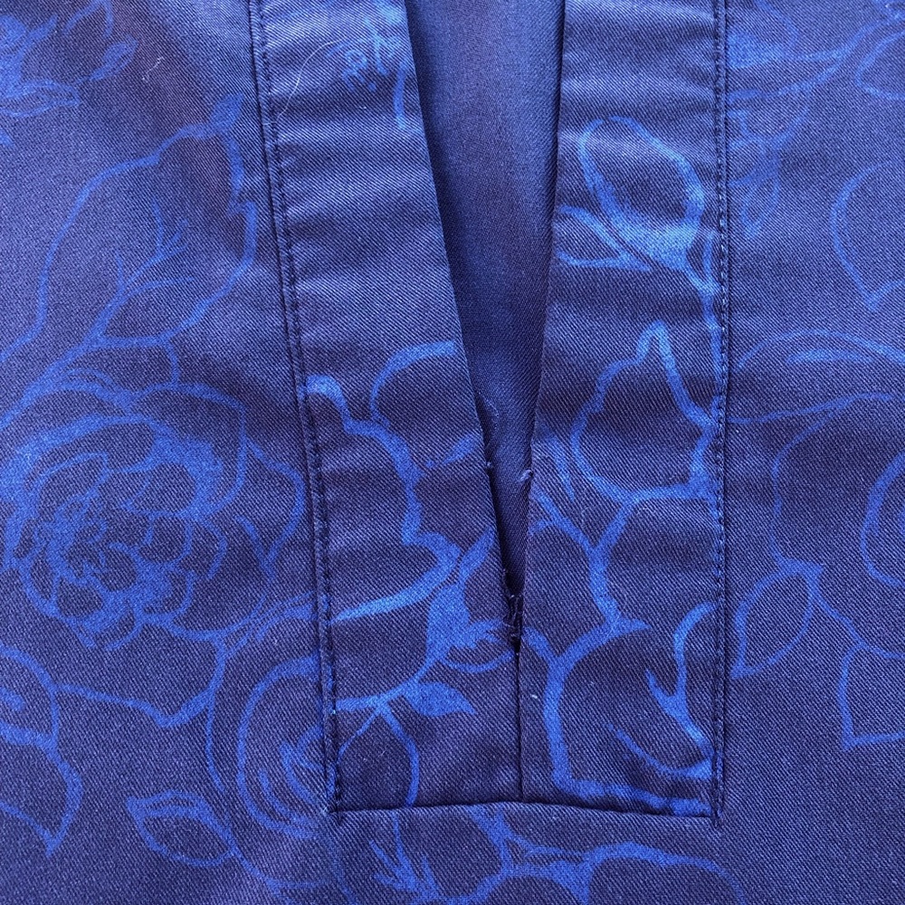 Koi Sapphire scrub top, floral print